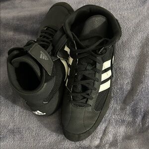 Adidas Men's Black and White Sneakers
